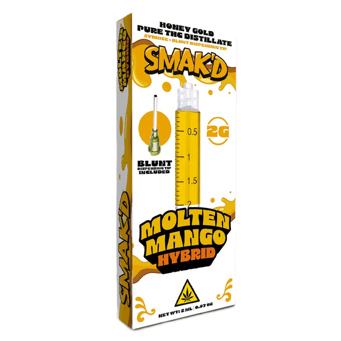 Smakd Honey Gold THC Pure Distillate Syringes 2g