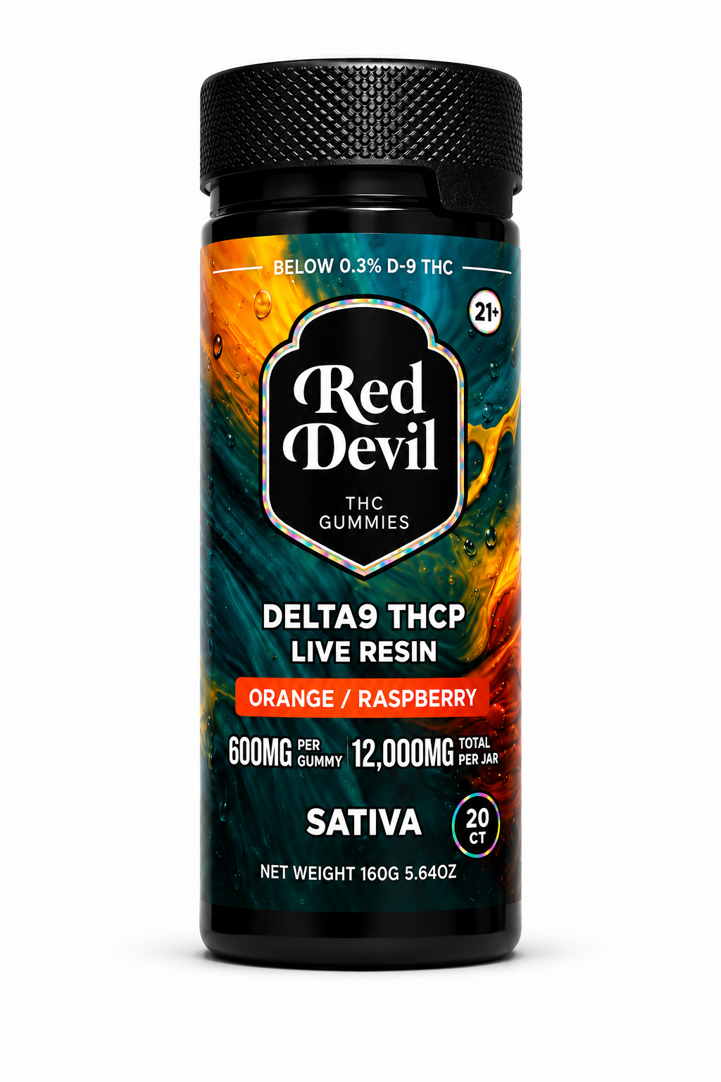 RED DEVIL D9 DUAL GUMMIES 12000MG BOTTLE 20CT