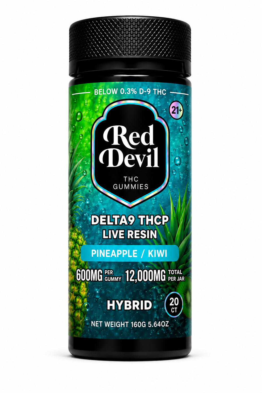 RED DEVIL D9 DUAL GUMMIES 12000MG BOTTLE 20CT