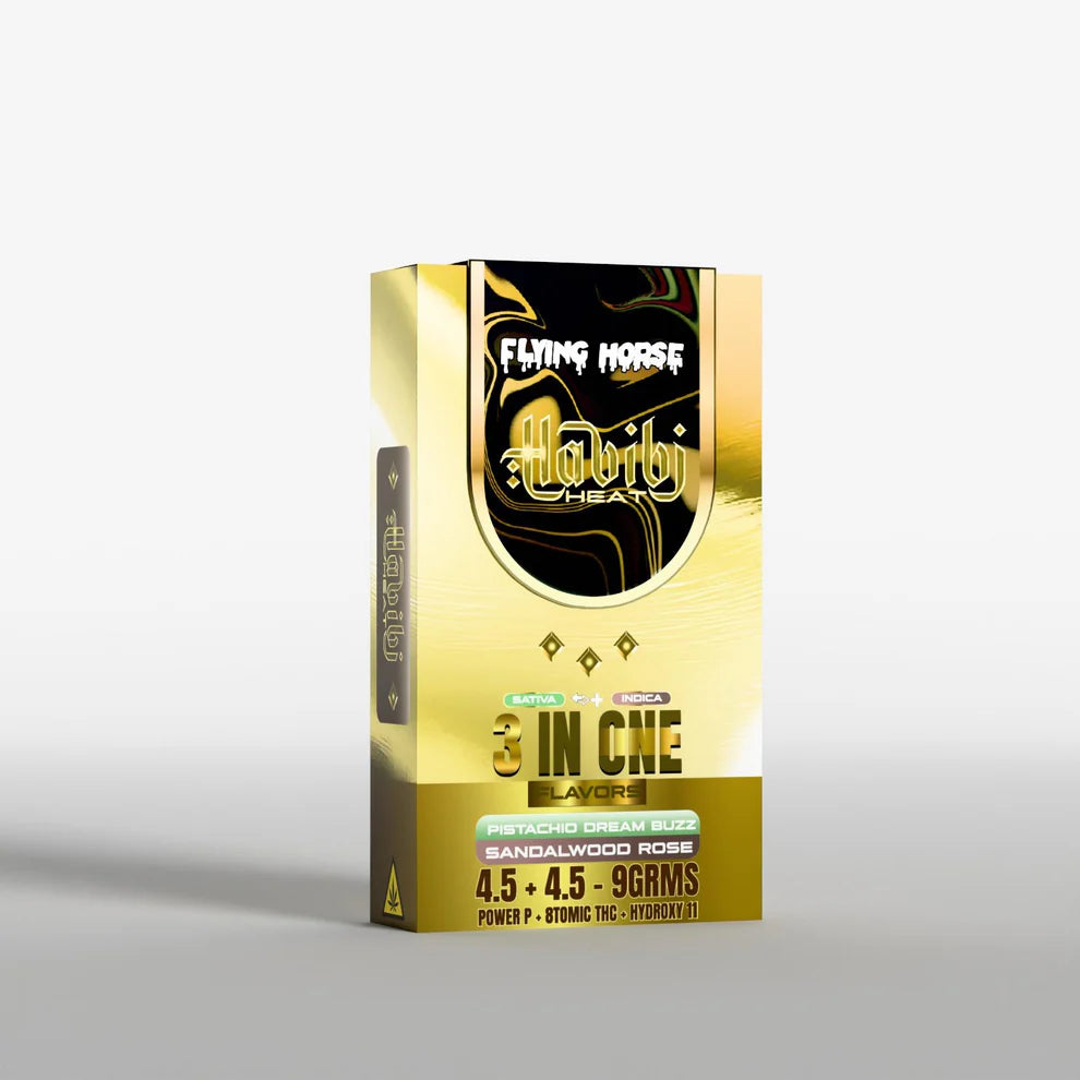 FLYING HORSE HABIBI HEAT EDITION VAPE 9G - 3 FLAVORS IN 1