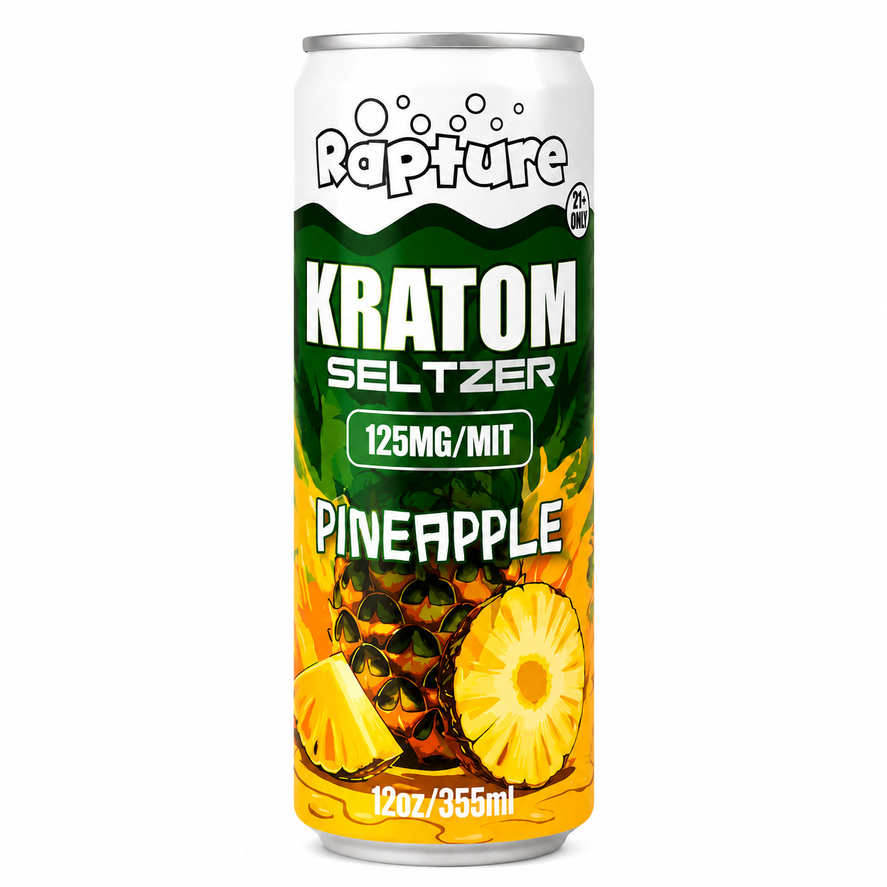 Rapture Kratom Seltzer 12oz Cans - 125MIT