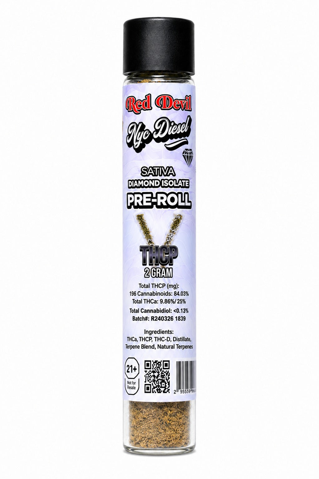 RED DEVIL THCP Diamond Isolate Pre-Rolls 2G