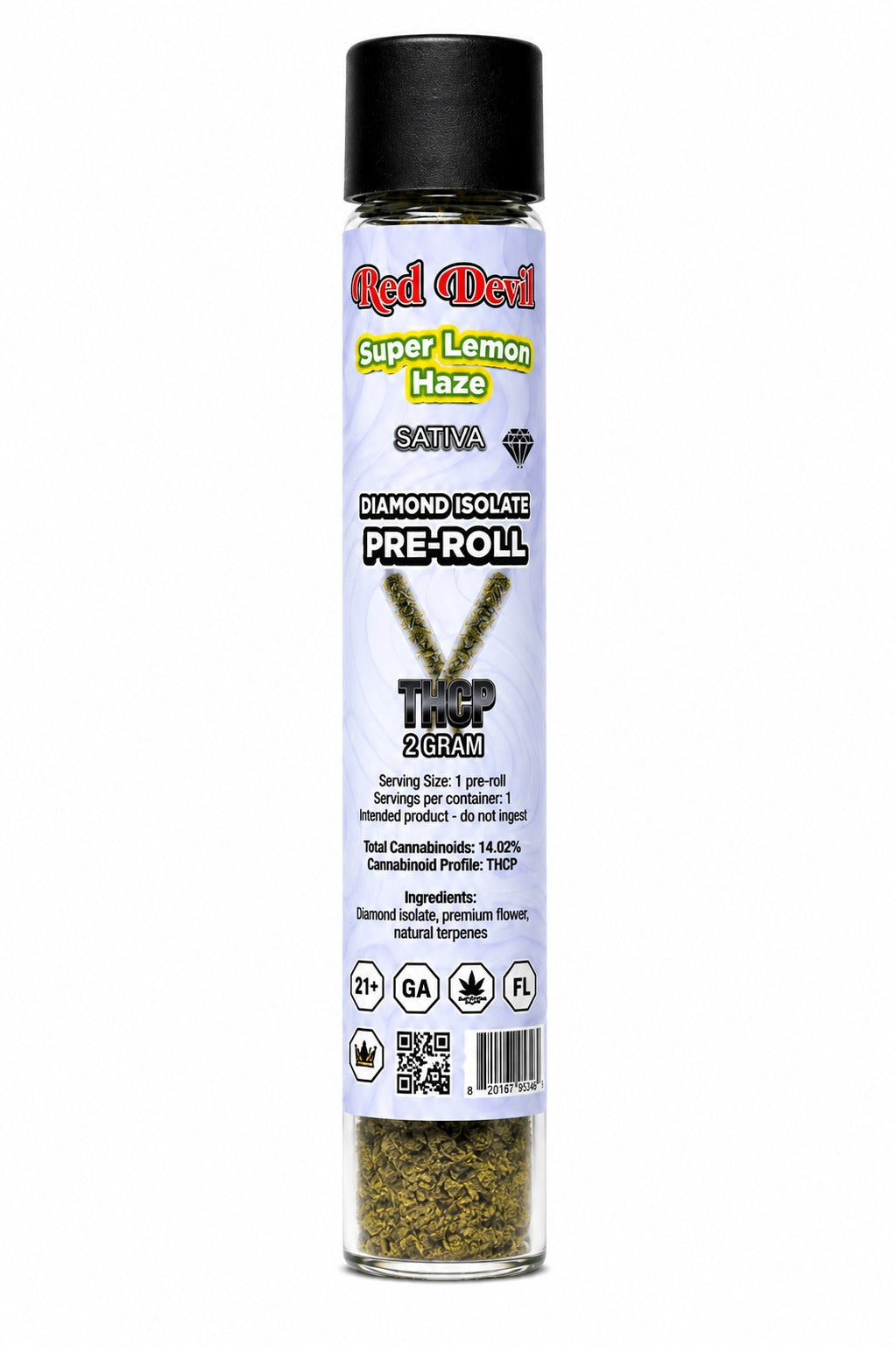 RED DEVIL THCP Diamond Isolate Pre-Rolls 2G