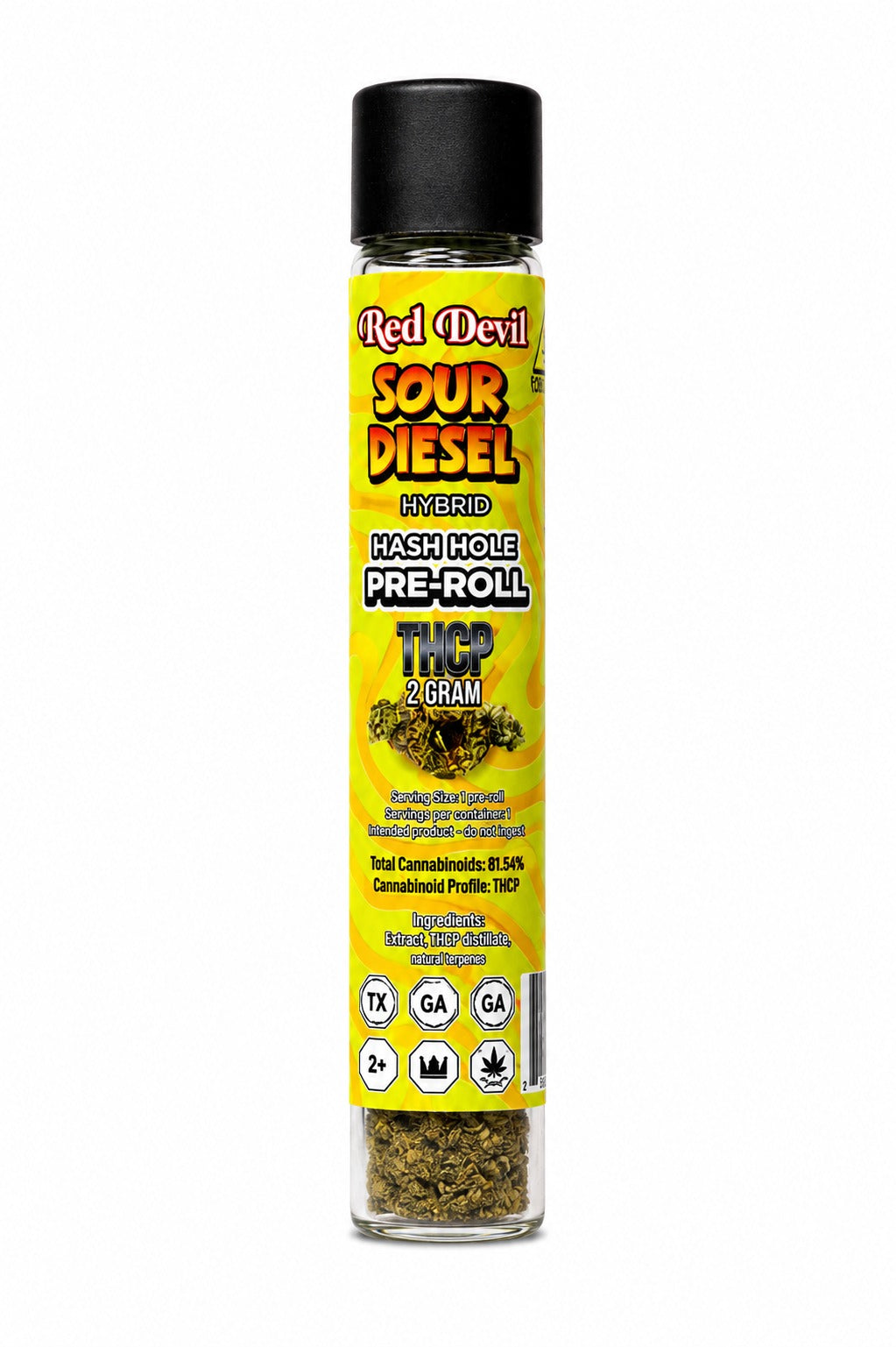 Red Devil THCP Hash Hole Pre Rolls 2G