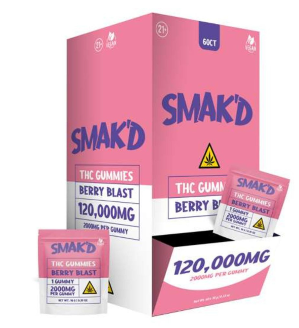 Smak'd Exotic Blend Delta 9 THC Infused Gummies I 2000mg