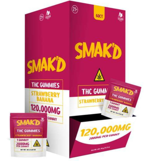 Smak'd Exotic Blend Delta 9 THC Infused Gummies I 2000mg
