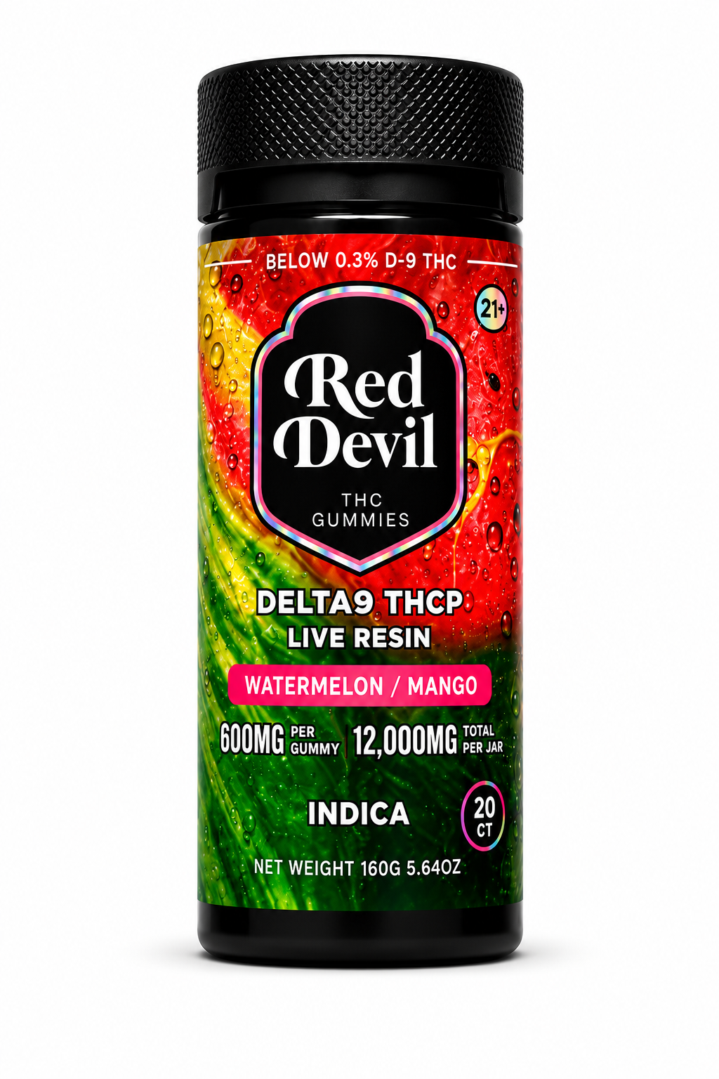 RED DEVIL D9 DUAL GUMMIES 12000MG BOTTLE 20CT