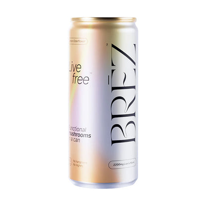 BRĒZ Lion’s Mane Mushroom Drink 7.5oz Cans