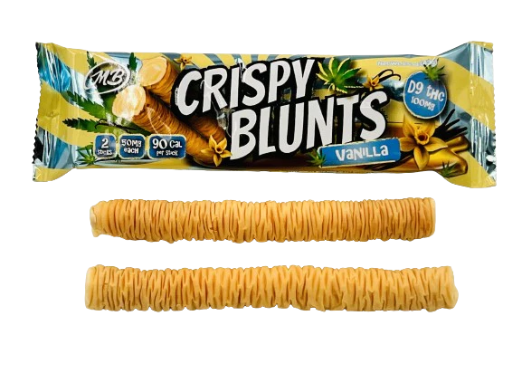 Crispy Blunts Phyllo Dough Delta 9 THC Chocolate Baklava Sticks I 2CT