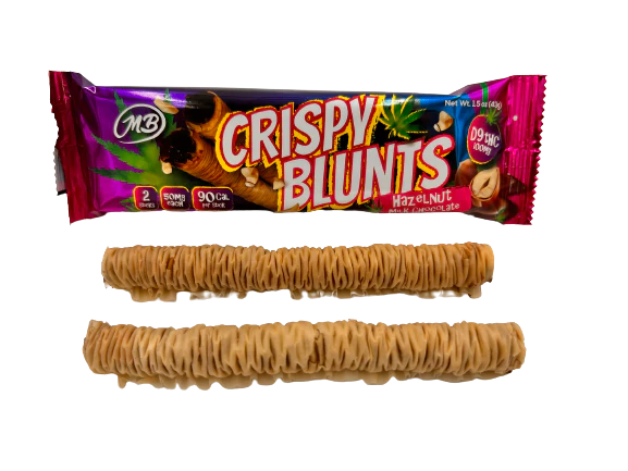 Crispy Blunts Phyllo Dough Delta 9 THC Chocolate Baklava Sticks I 2CT