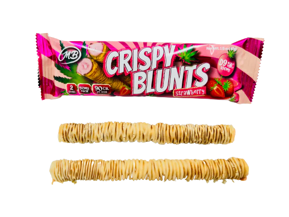 Crispy Blunts Phyllo Dough Delta 9 THC Chocolate Baklava Sticks I 2CT