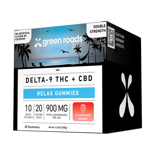 Green Roads Delta 9 THC + CBD Relax Gummies - 30ct | 900mg