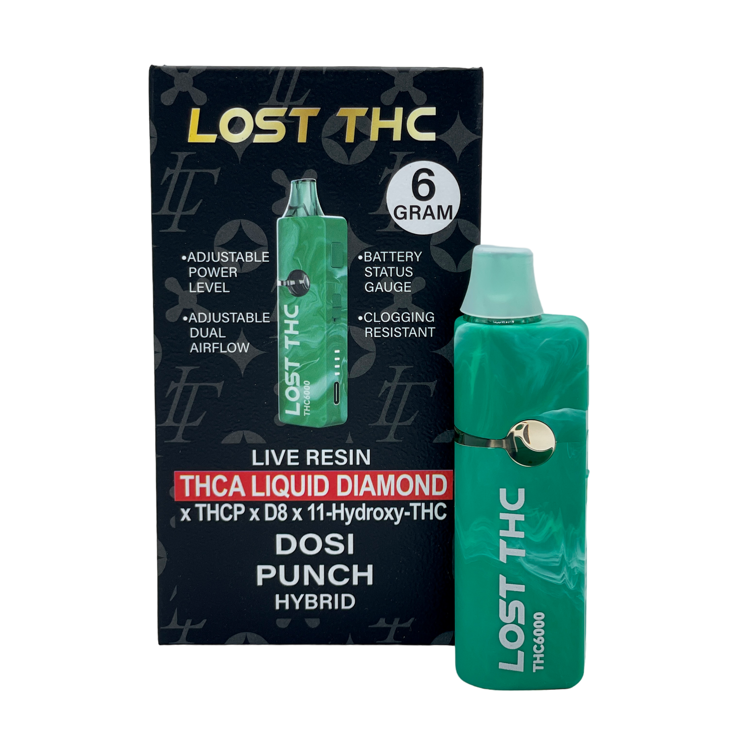 LOST THC 6GM THC-A Liquid Diamond DISPOSABLE VAPE