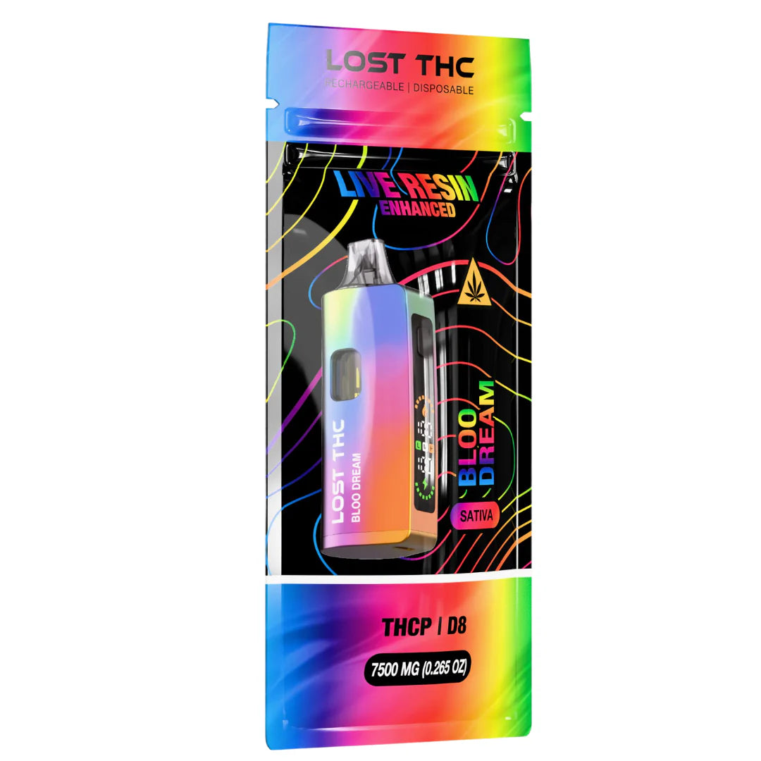 Lost THC Rainbow V2 D8 THCP Disposable Vape 7.5G