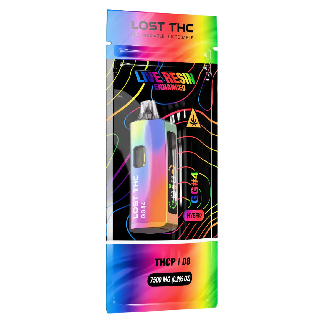Lost THC Rainbow V2 D8 THCP Disposable Vape 7.5G