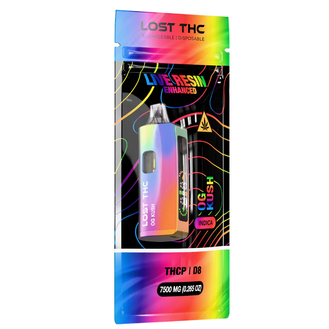 Lost THC Rainbow V2 D8 THCP Disposable Vape 7.5G