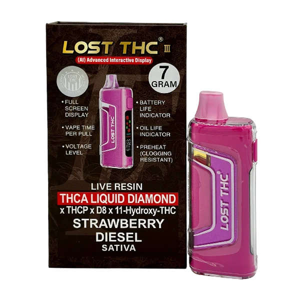Lost THC Liquid Diamond THCa Disposable Vape 7G SG Fulfillment Center Lost THC Liquid Diamond THCa Disposable Vape 7G SG Fulfillment Center