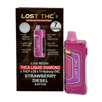 Lost THC Liquid Diamond THCa 7G Disposable Vape