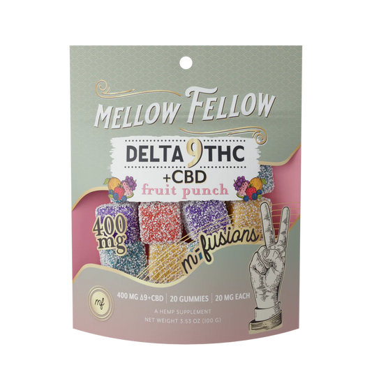Mellow Fellow Premium M-fusions Delta 9 THC + CBD Gummies I 400mg