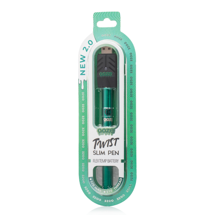 OOZE SLIM TWIST PEN 2.0 FLEX TEMP VAPE CARTRIDGE BATTERY