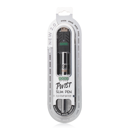 OOZE SLIM TWIST PEN 2.0 FLEX TEMP VAPE CARTRIDGE BATTERY