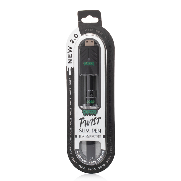 OOZE SLIM TWIST PEN 2.0 FLEX TEMP VAPE CARTRIDGE BATTERY