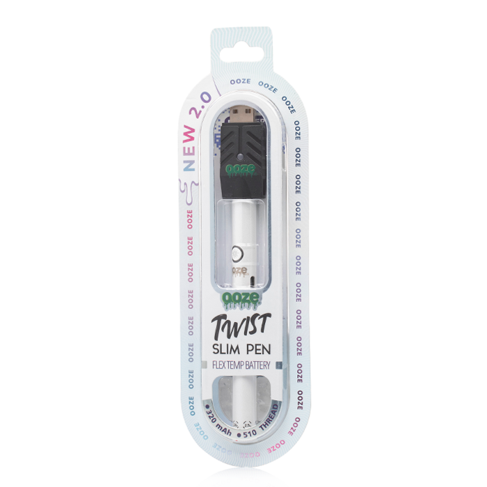 OOZE SLIM TWIST PEN 2.0 FLEX TEMP VAPE CARTRIDGE BATTERY