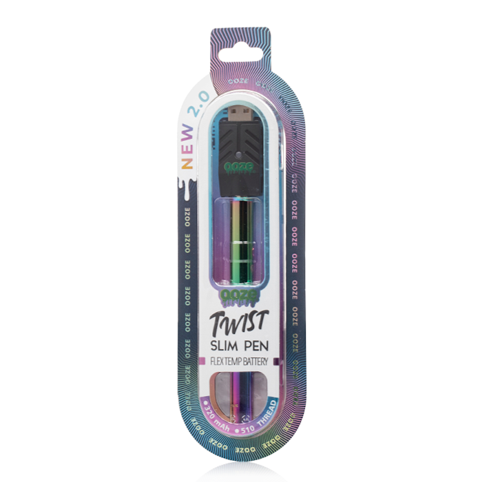 OOZE SLIM TWIST PEN 2.0 FLEX TEMP VAPE CARTRIDGE BATTERY