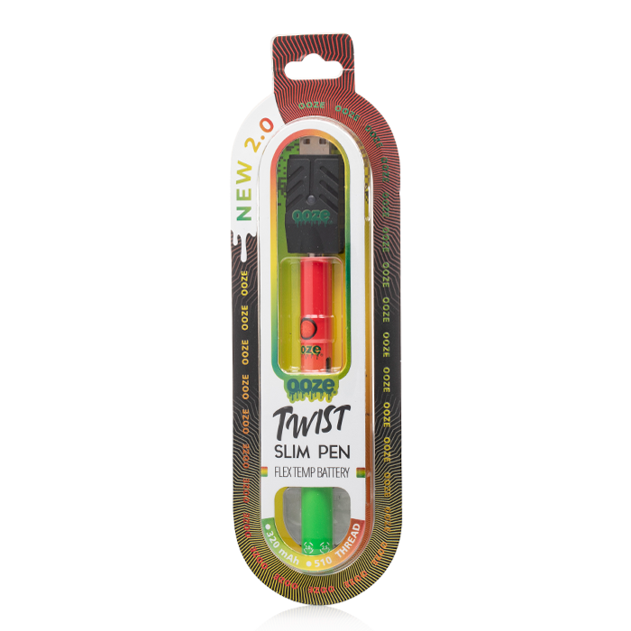 OOZE SLIM TWIST PEN 2.0 FLEX TEMP VAPE CARTRIDGE BATTERY