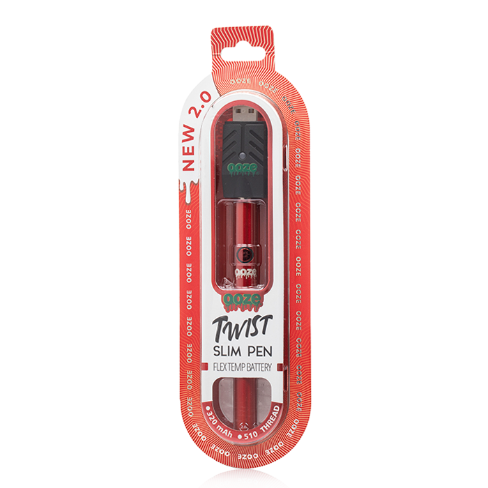OOZE SLIM TWIST PEN 2.0 FLEX TEMP VAPE CARTRIDGE BATTERY