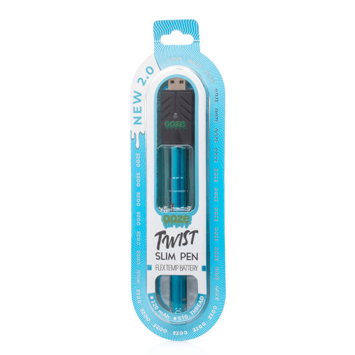 OOZE SLIM TWIST PEN 2.0 FLEX TEMP VAPE CARTRIDGE BATTERY