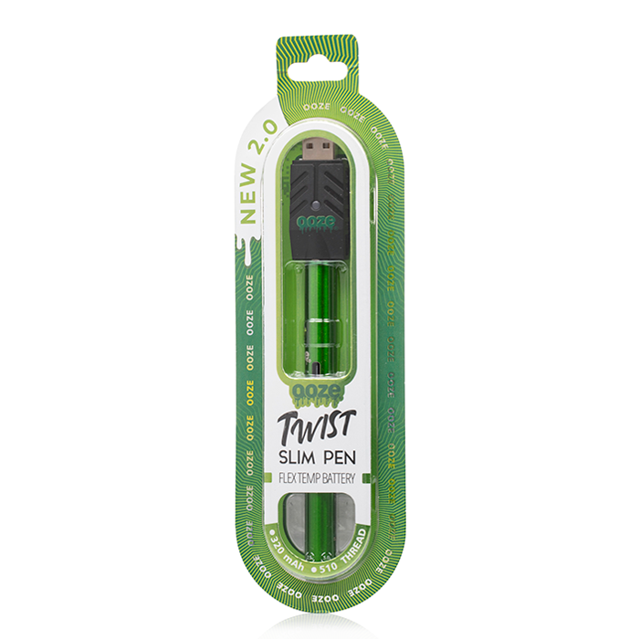 OOZE SLIM TWIST PEN 2.0 FLEX TEMP VAPE CARTRIDGE BATTERY