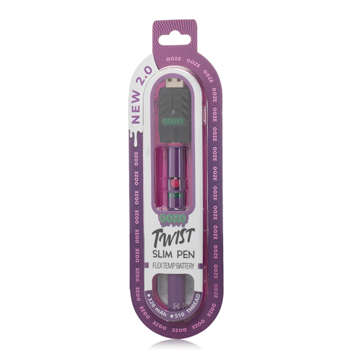 OOZE SLIM TWIST PEN 2.0 FLEX TEMP VAPE CARTRIDGE BATTERY