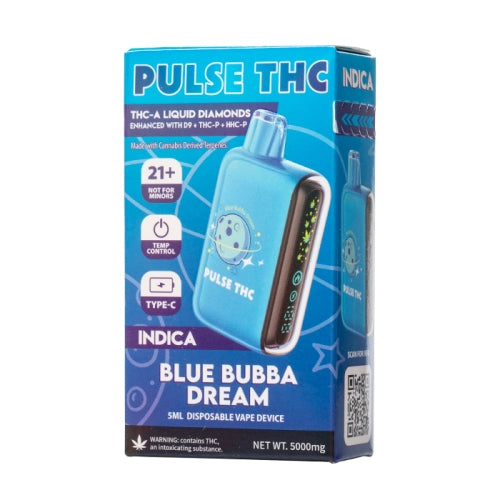 Vape Review Blue Dream Shake Pulse THC-P Liquid Diamonds Disposable 8G