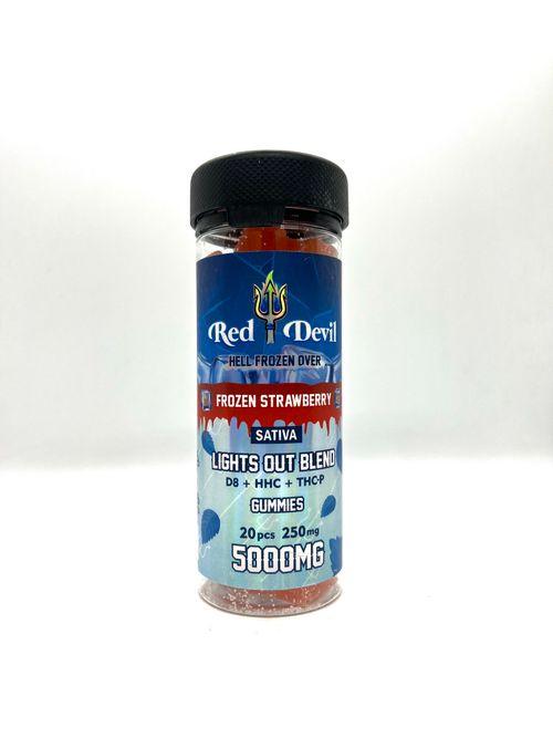 Red Devil Frozen Knock Out Blend THC Gummies I 4000MG