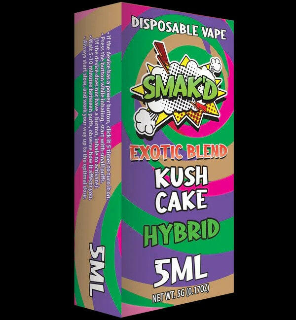 Smak'd Exotic Blend THC Disposable Vape I 5ML SG Fulfillment Center Smak'd Exotic Blend THC Disposable Vape I 5ML SG Fulfillment Center