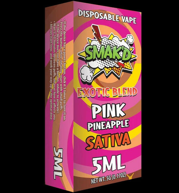 Smak'd Disposable Vape Instructions Smak'd Exotic Blend THC Disposable Vape I 5ML SG Fulfillment Smak'd Disposable Vape Instructions Smak'd Exotic Blend THC Disposable Vape I 5ML SG Fulfillment