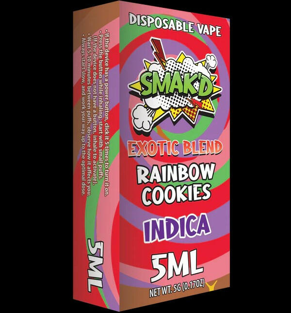 Smak'd Exotic Blend THC Disposable Vape I 5ML SG Fulfillment Center Smak'd Exotic Blend THC Disposable Vape I 5ML SG Fulfillment Center