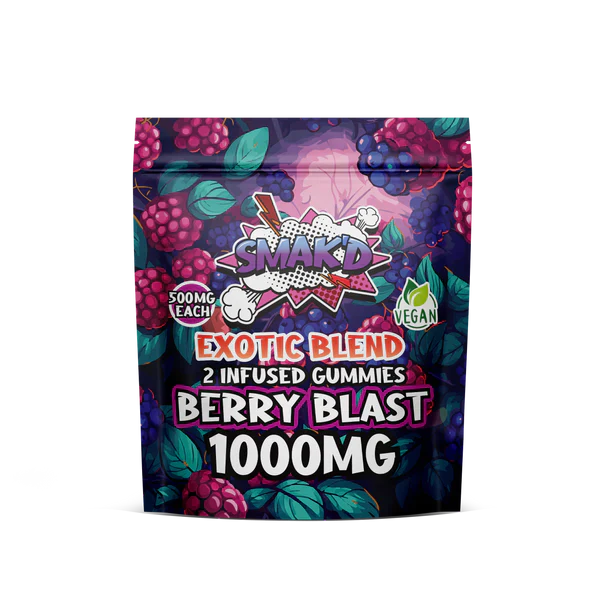 Smak'd Exotic Blend THC Infused Gummies I 1000mg