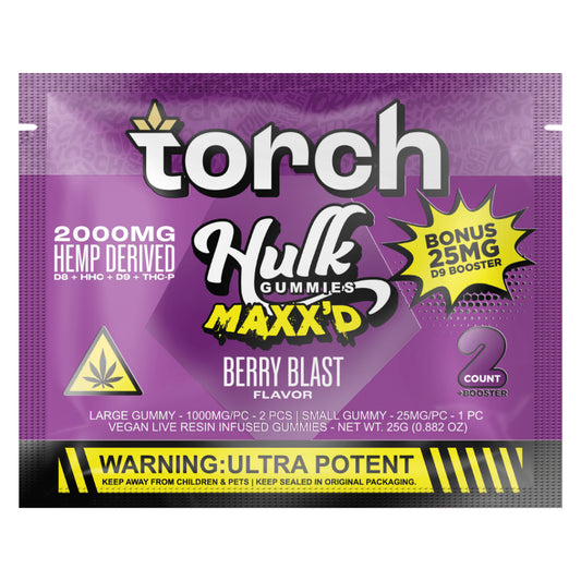 Torch Hulk Maxx’d Gummies 2000mg | 2ct + D9 Booster