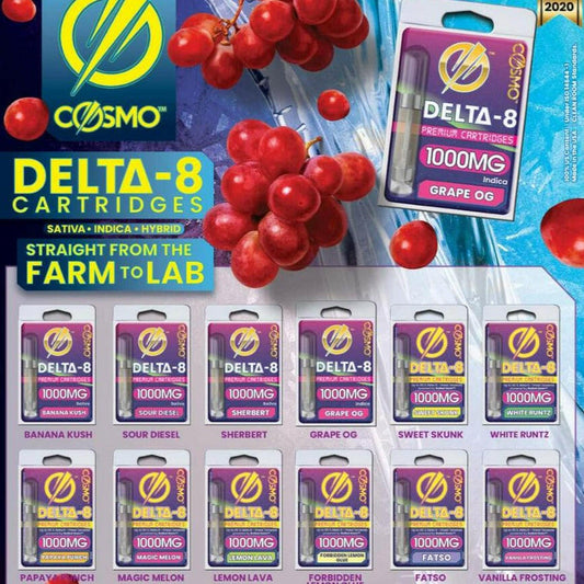 YOGA By Cosmo Delta 8 Vape 1 ml Cartridge I Sampler Pack