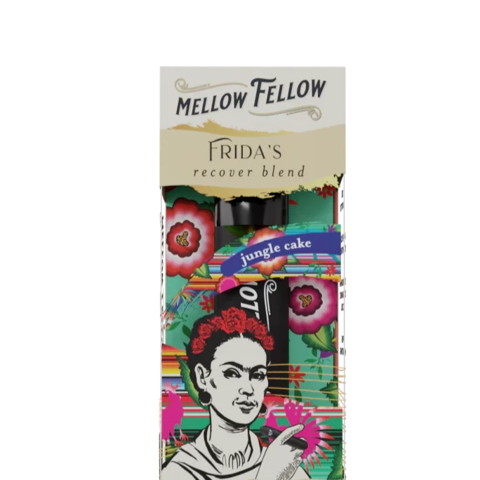 Mellow Fellow Frida's Recovery Blend (Jungle Cake) - THCm, PHC, D8, CBG - 2ml Disposable Vape - Vol. 3