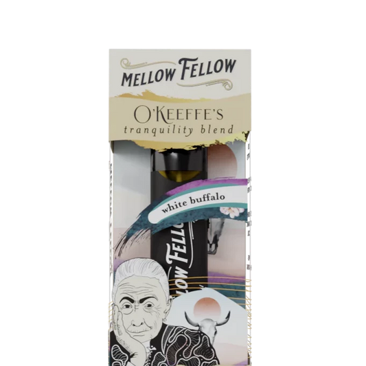 Mellow Fellow O’Keeffe’s Tranquility Blend (White Buffalo) - PHC, CBN, CBD, CBG - 2ml Disposable Vape - Vol. 3