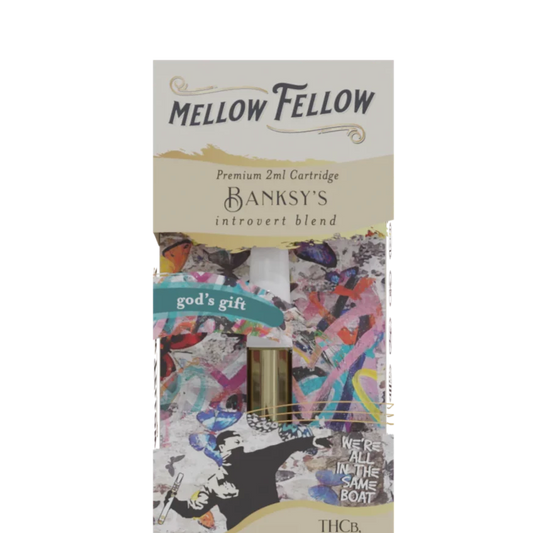 Mellow Fellow Banksy's Introvert Blend - 2ml Vape Cartridge - God's Gift