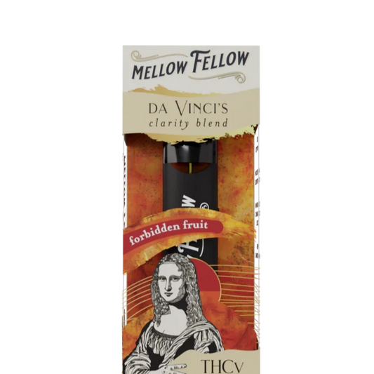 Mellow Fellow da Vinci's Clarity Blend (Forbidden Fruit) - D8, CBD, CBG, THCv - 2ml Disposable Vape - Vol. 1