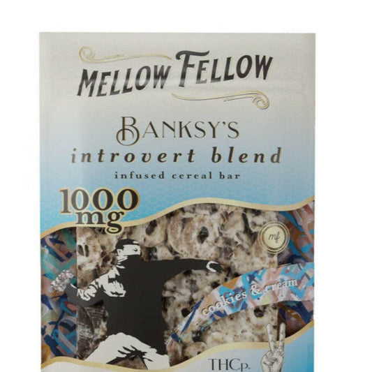 Mellow Fellow Banksy’s Introvert Blend Cereal Bar – Cookies N Cream 1000mg