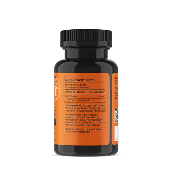 PANA Pet 5mg Canine CBD Softgels 60 ct