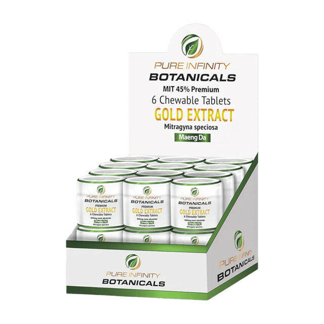 Pure Infinity Botanicals Gold Kratom Extract 6 Tablets