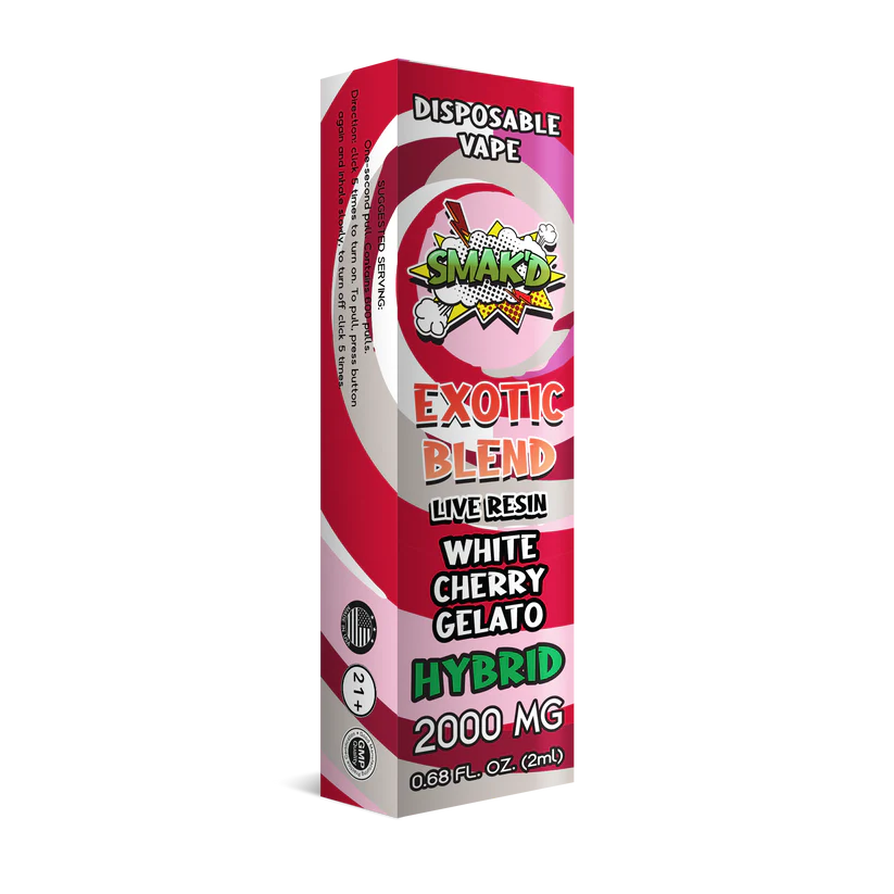 Smak'd Exotic Blend + Live Resin Disposable Vape I 2000 MG