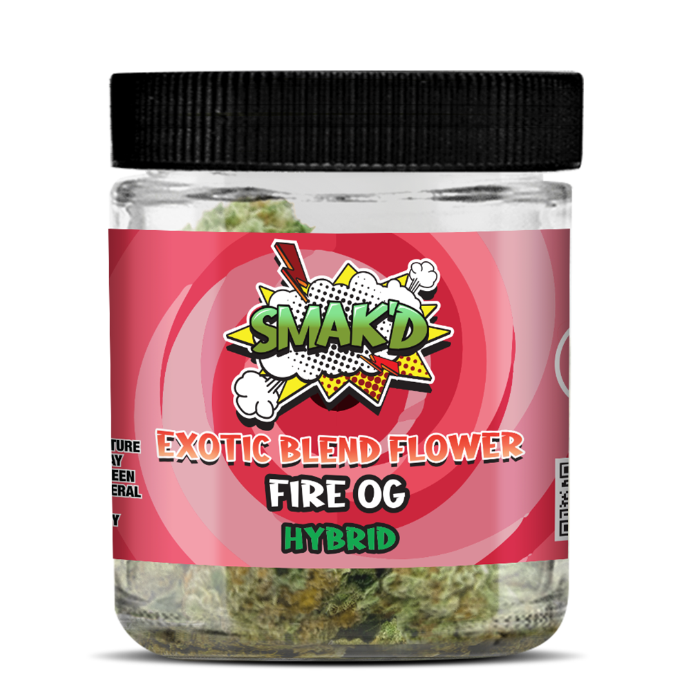 Smak'd Exotic Blend Delta 8 + CBN Flower I 10G Jar